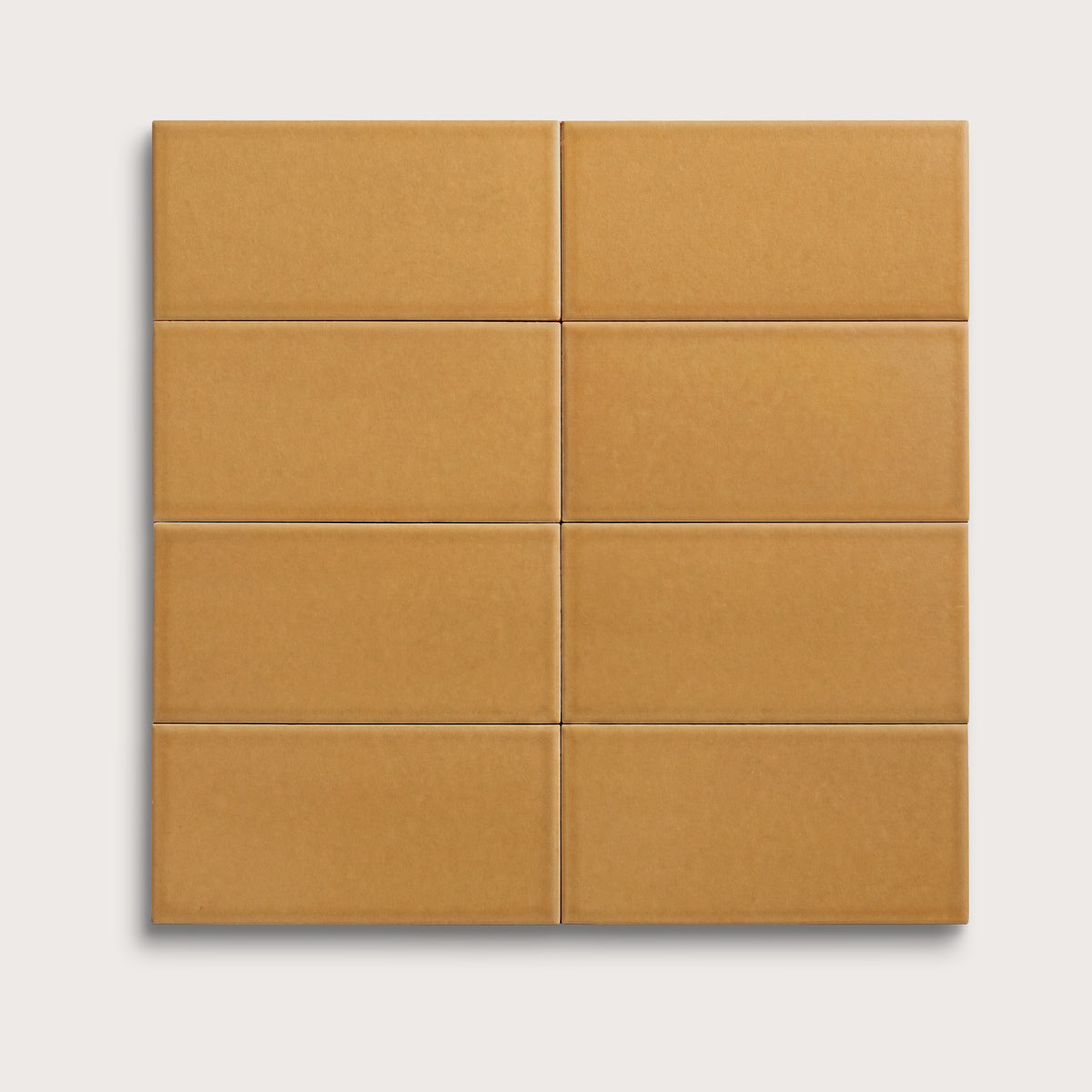 Gambol Gold ceramic tile, 3 by 6 inches, matte finish