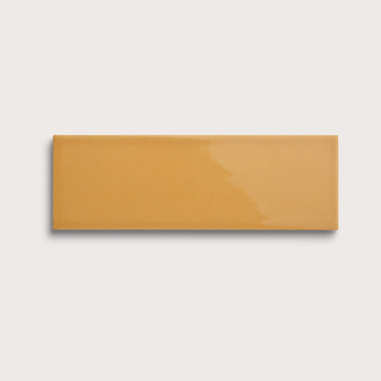 Gambol Gold ceramic tile, 4 by 12 inches, gloss finish