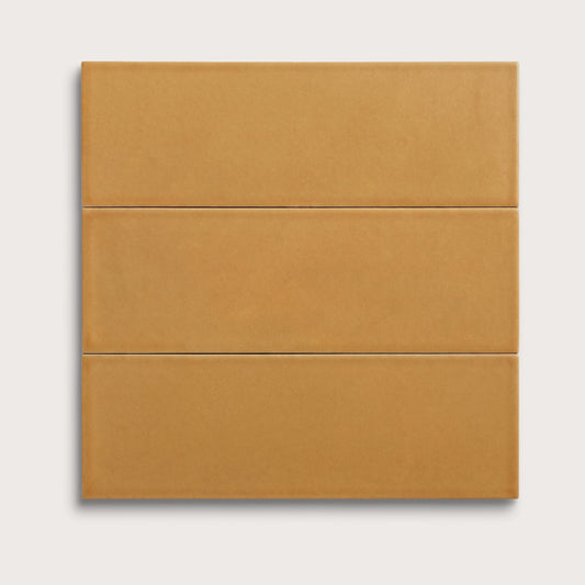 Gambol Gold ceramic tile, 4 by 12 inches, matte finish