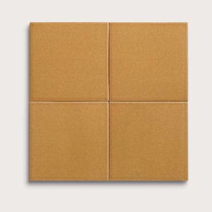 Gambol Gold ceramic tile, 6 by 6 inches, matte finish