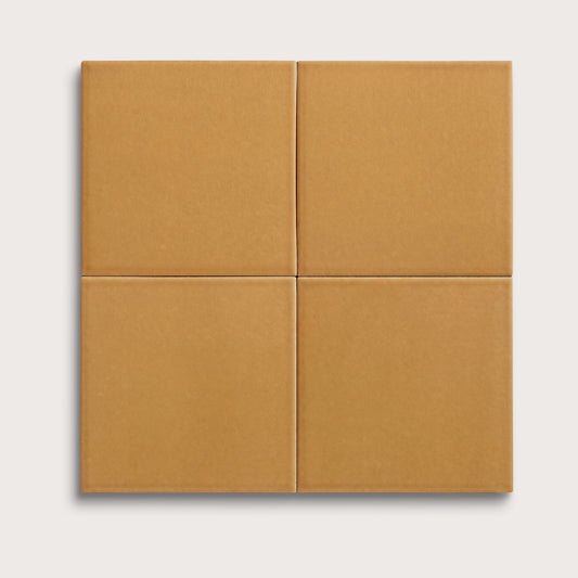 Gambol Gold ceramic tile, 6 by 6 inches, matte finish