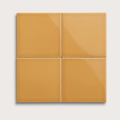 Gambol Gold ceramic tile, 8 by 8 inches, gloss finish