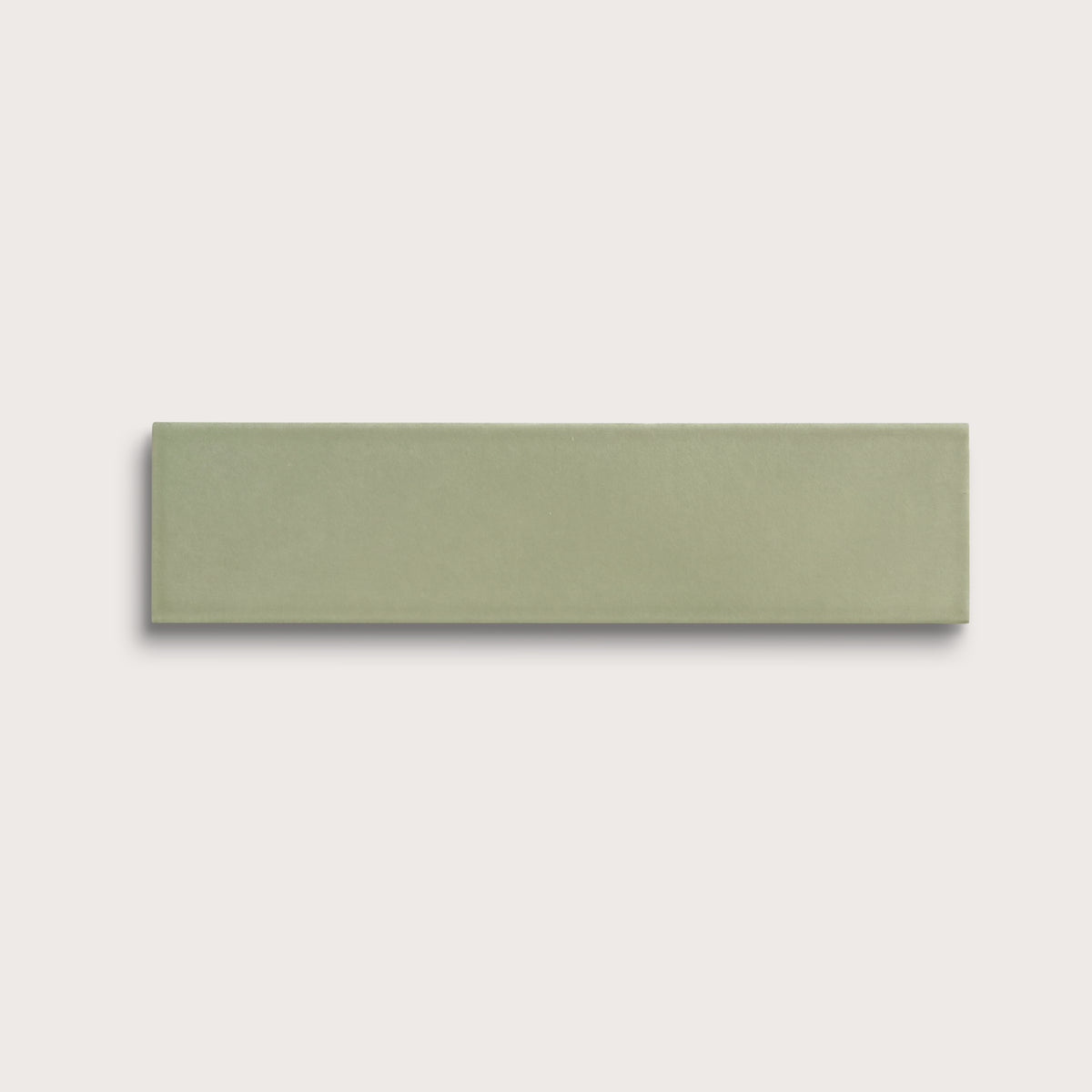 Ghetty Green ceramic tile, 3 by 12 inches, matte finish