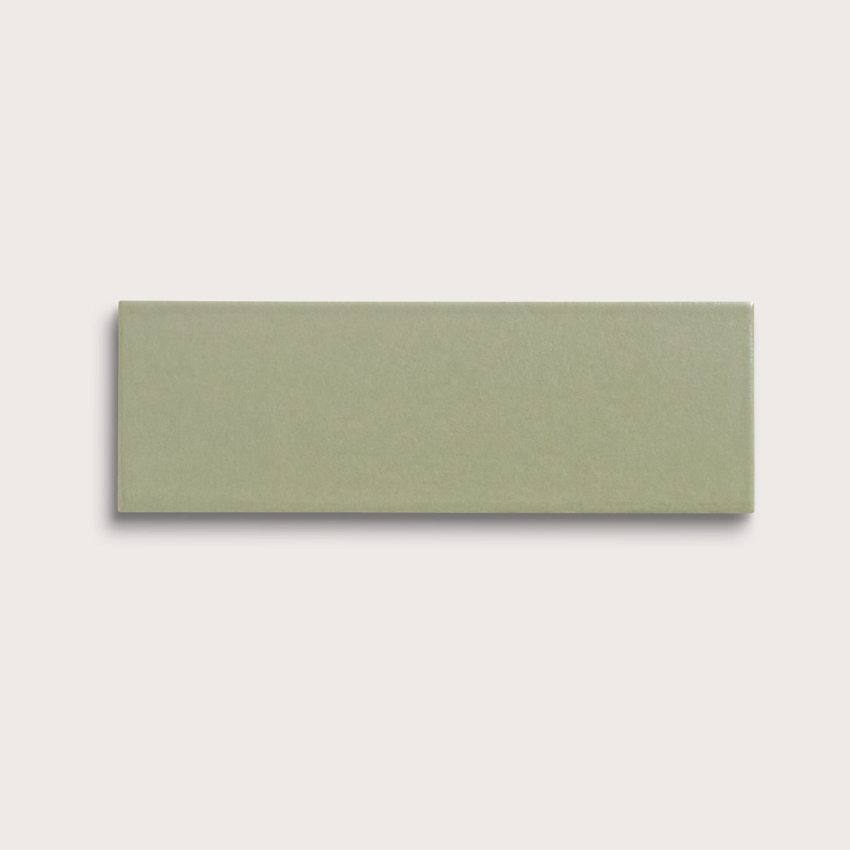 Ghetty Green ceramic tile, 4 by 12 inches, matte finish