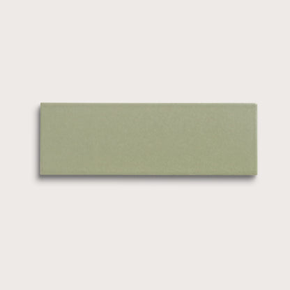 Ghetty Green ceramic tile, 4 by 12 inches, matte finish