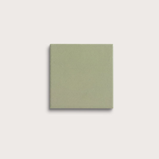 Ghetty Green ceramic tile, 4 by 4 inches, matte finish