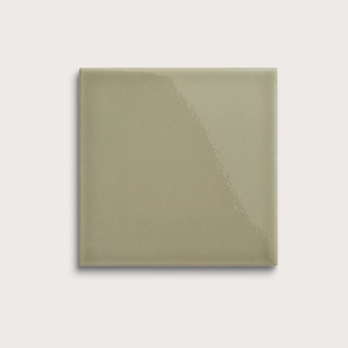 Ghetty Green ceramic tile, 8 by 8 inches, gloss finish