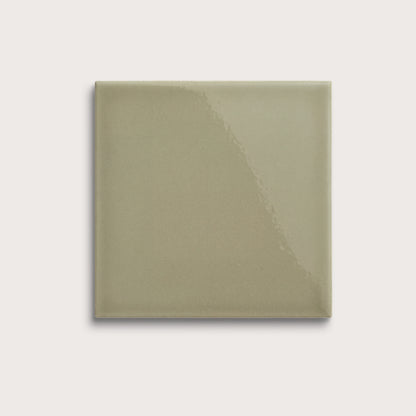 Ghetty Green ceramic tile, 8 by 8 inches, gloss finish
