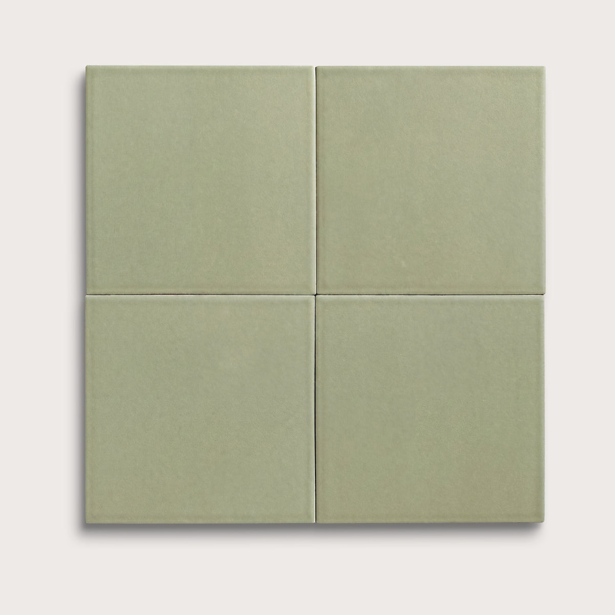Ghetty Green ceramic tile, 8 by 8 inches, matte finish
