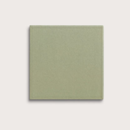Ghetty Green ceramic tile, 8 by 8 inches, matte finish