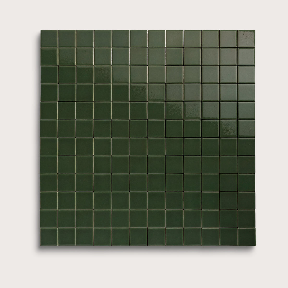 Green River ceramic tile, 2 by 2 inch mosaic, gloss finish