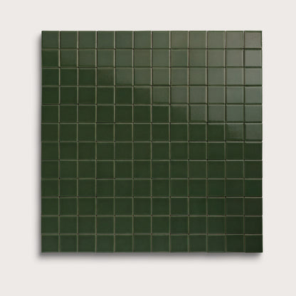 Green River ceramic tile, 2 by 2 inch mosaic, gloss finish