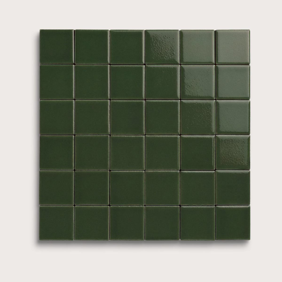 Green River ceramic tile, 2 by 2 inch mosaic, gloss finish