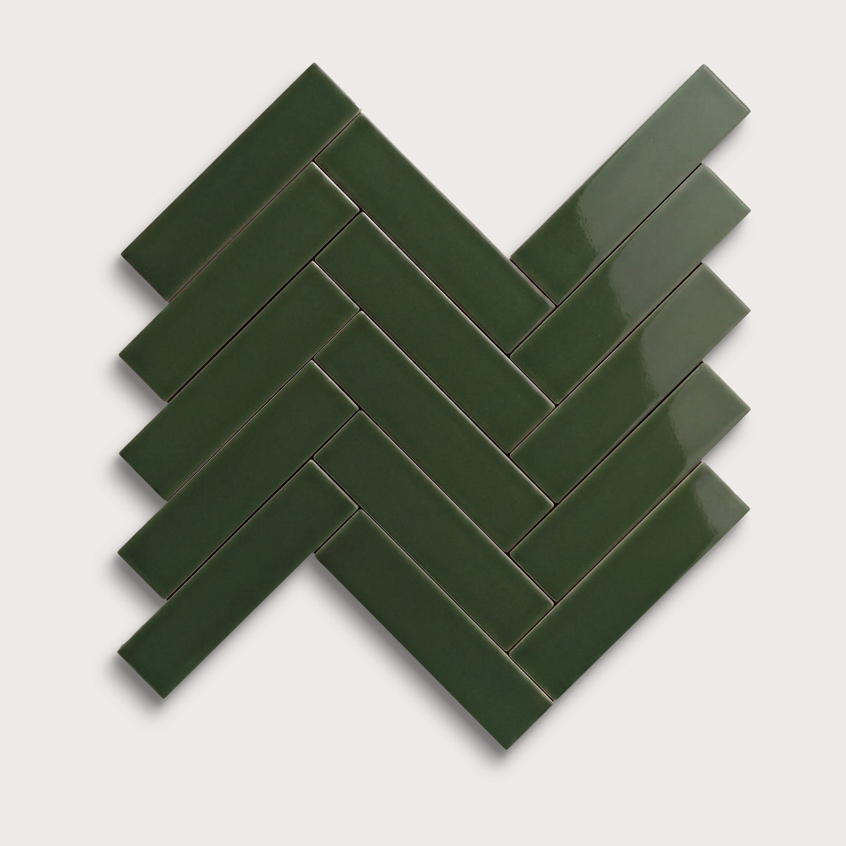 Green River ceramic tile, 2 by 8 inches, gloss finish