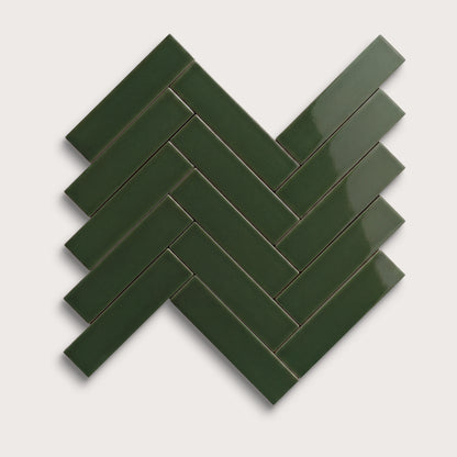 Green River ceramic tile, 2 by 8 inches, gloss finish