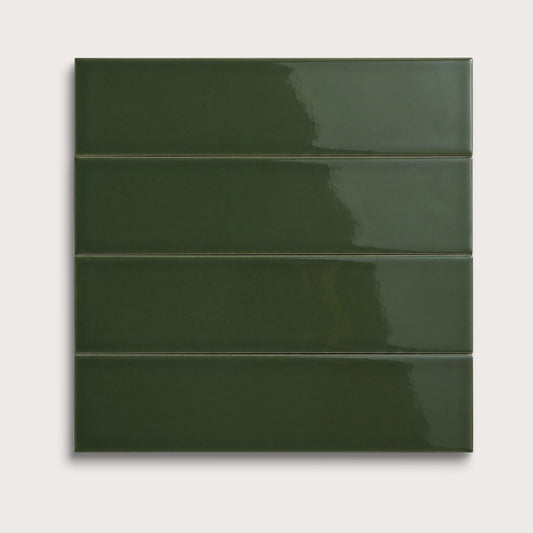Green River ceramic tile, 3 by 12 inches, gloss finish