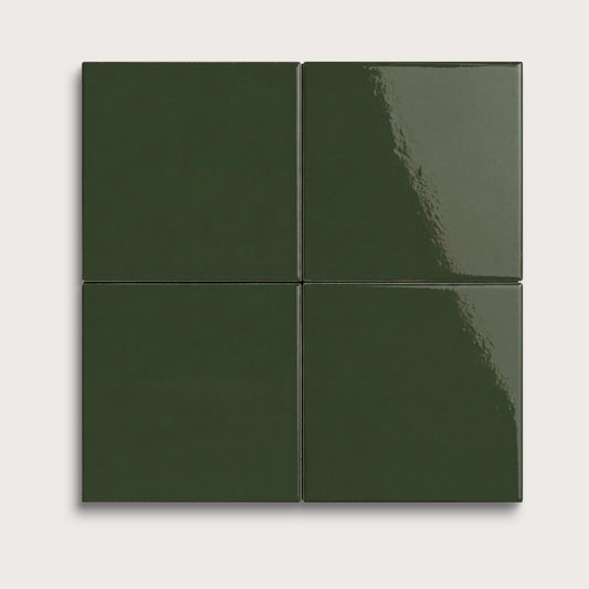 Green River ceramic tile, 4 by 4 inches, gloss finish