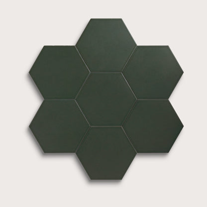 Green River ceramic tile, 8 inch hex, matte finish