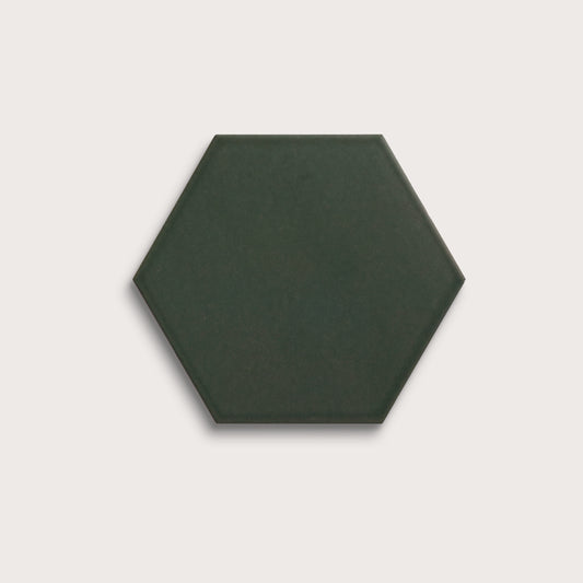 Green River ceramic tile, 8 inch hex, matte finish
