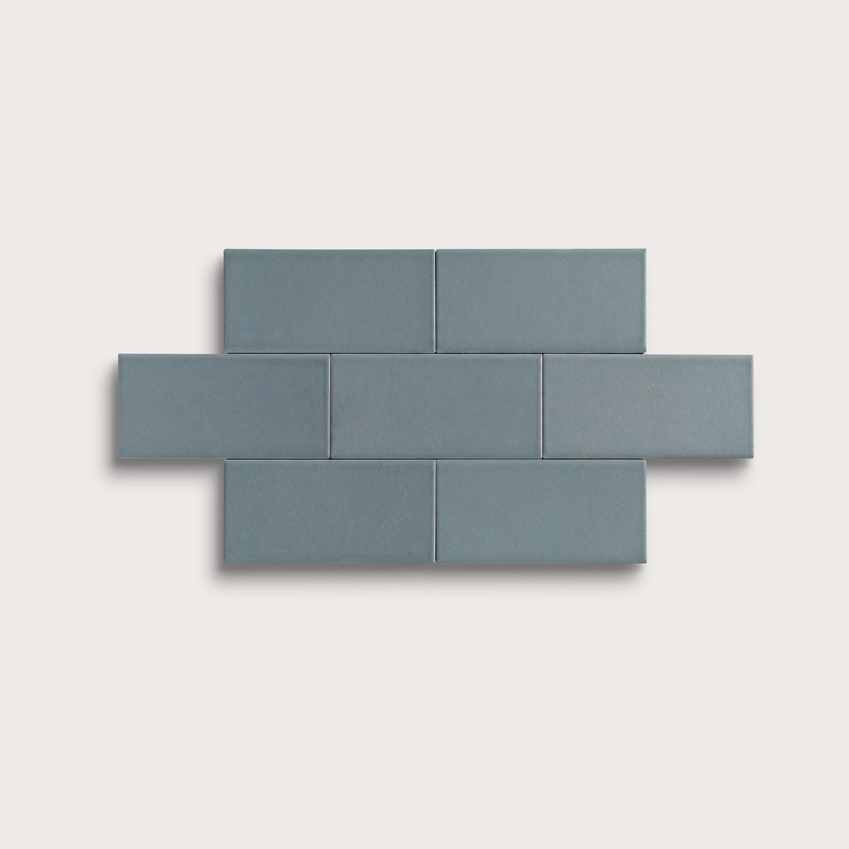 Grey Street ceramic tile, 2 by 4 inches, matte finish