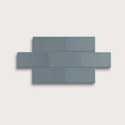 Grey Street ceramic tile, 2 by 4 inches, matte finish
