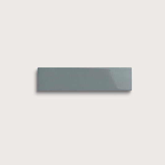 Grey Street ceramic tile, 2 by 8 inches, gloss finish
