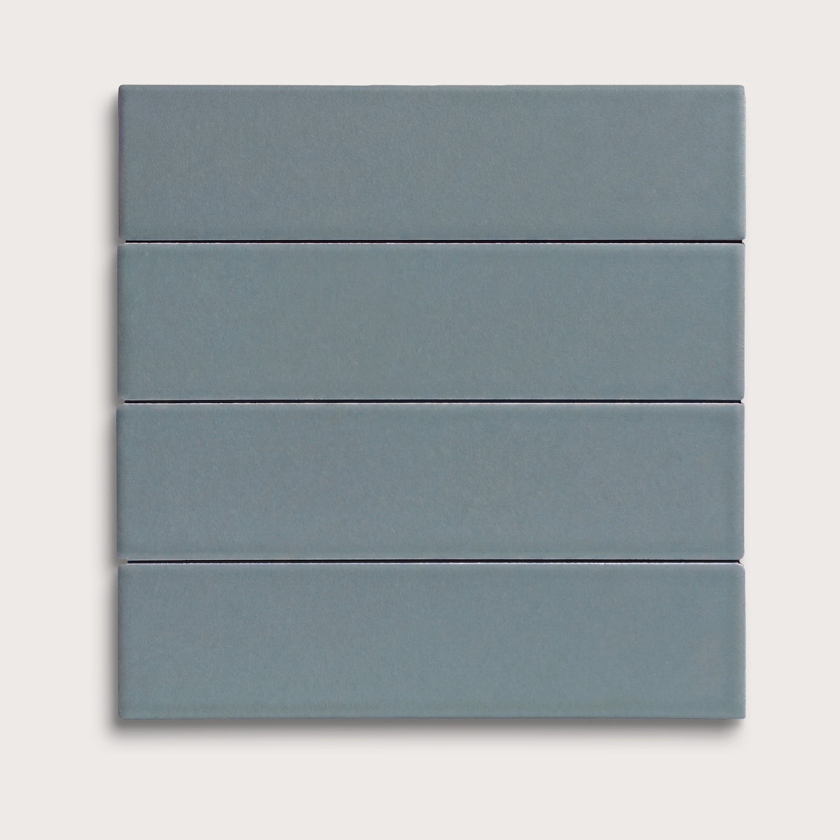 Grey Street ceramic tile, 2 by 8 inches, matte finish