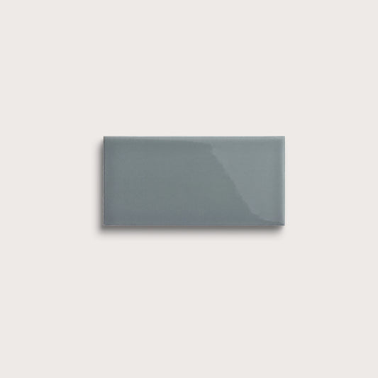 Grey Street ceramic tile, 3 by 6 inches, gloss finish