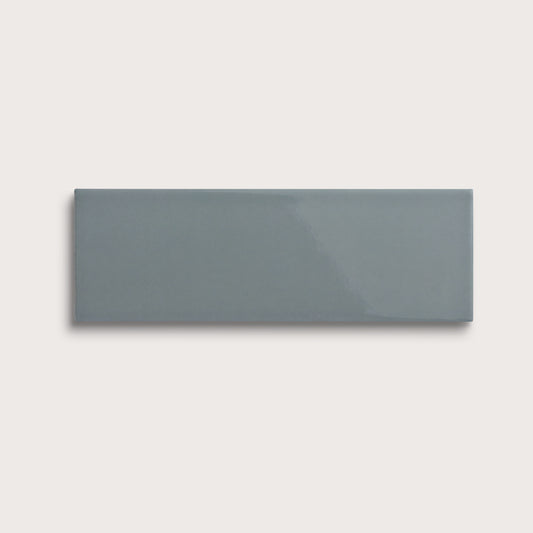 Grey Street ceramic tile, 4 by 12 inches, gloss finish