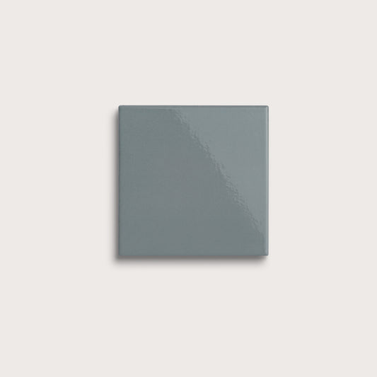 Grey Street ceramic tile, 4 by 4 inches, gloss finish