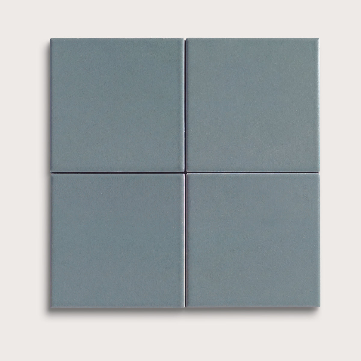 Grey Street ceramic tile, 4 by 4 inches, matte finish