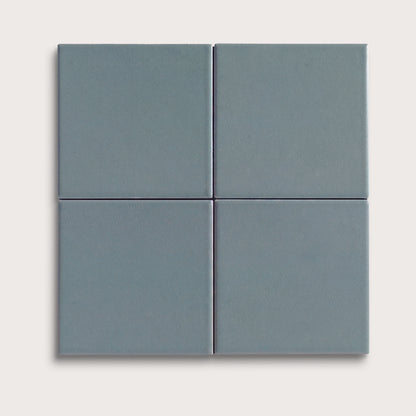 Grey Street ceramic tile, 4 by 4 inches, matte finish