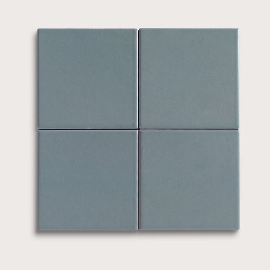 Grey Street ceramic tile, 4 by 4 inches, matte finish
