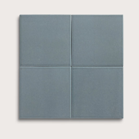 Grey Street ceramic tile, 6 by 6 inches, matte finish