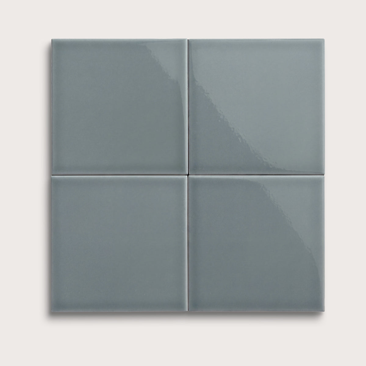 Grey Street ceramic tile, 8 by 8 inches, gloss finish