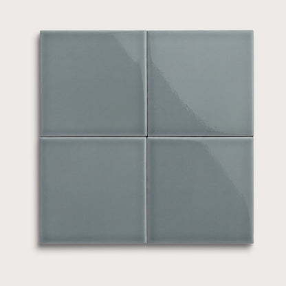 Grey Street ceramic tile, 8 by 8 inches, gloss finish