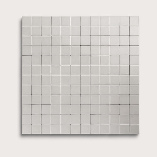 Haze ceramic tile, 2 by 2 inch mosaic, gloss finish