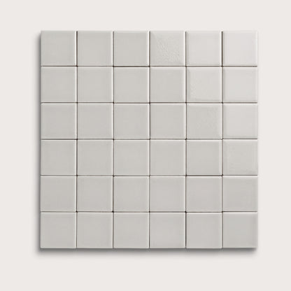 Haze ceramic tile, 2 by 2 inch mosaic, gloss finish