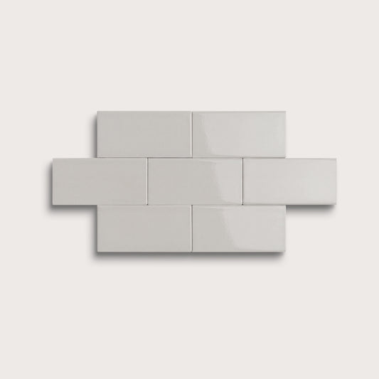 Haze ceramic tile, 2 by 4 inches, gloss finish