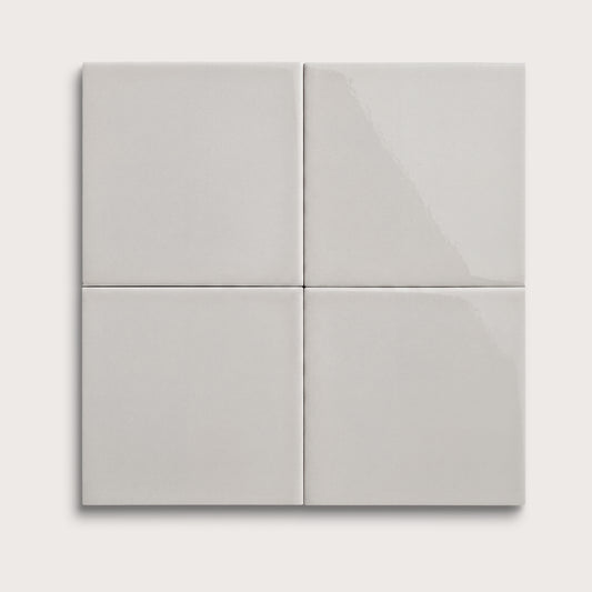 Haze ceramic tile, 6 by 6 inches, gloss finish