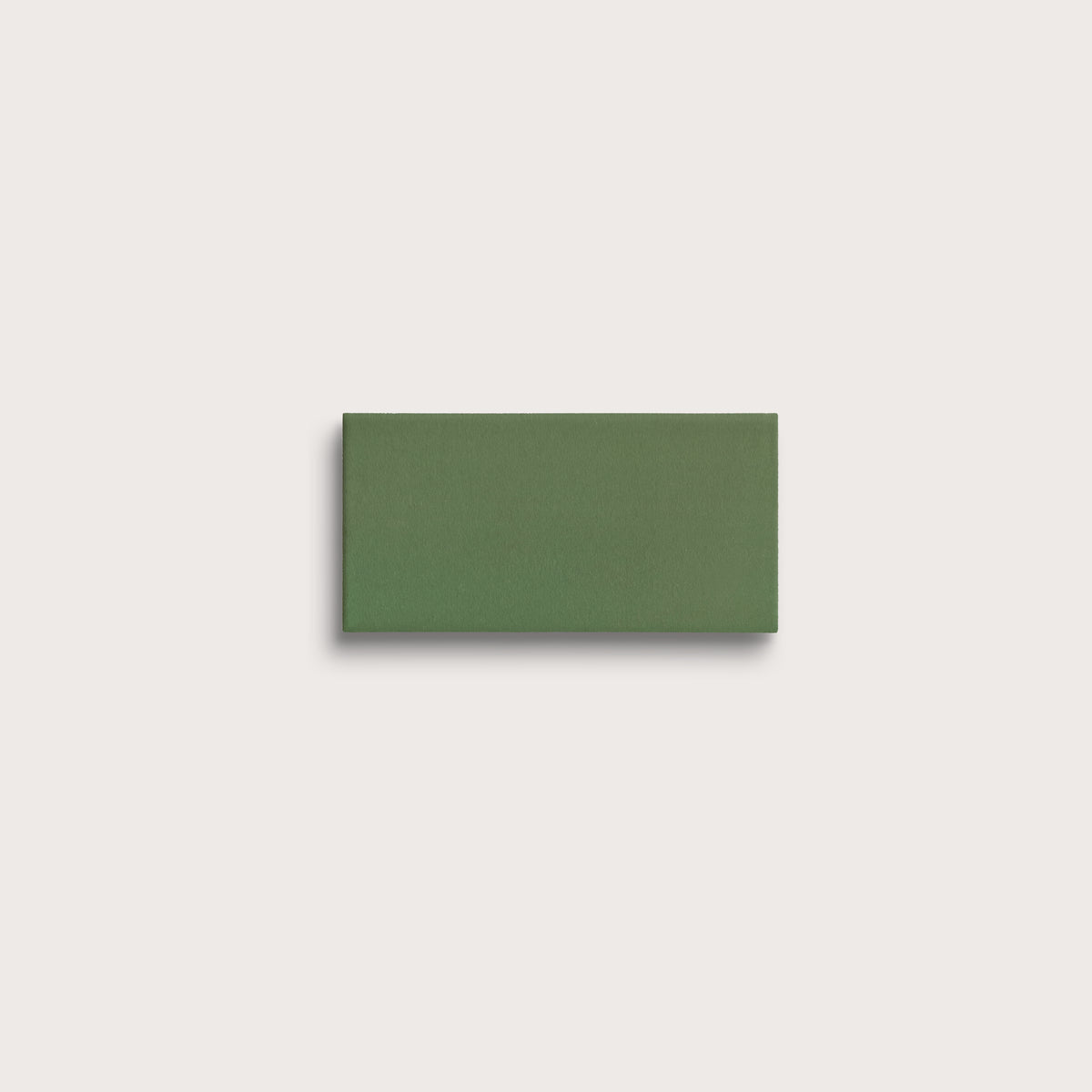 Kale ceramic tile, 2 by 4 inches, matte finish
