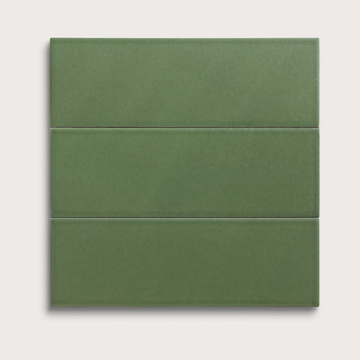 Kale ceramic tile, 4 by 12 inches, matte finish