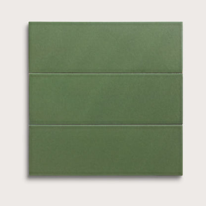 Kale ceramic tile, 4 by 12 inches, matte finish