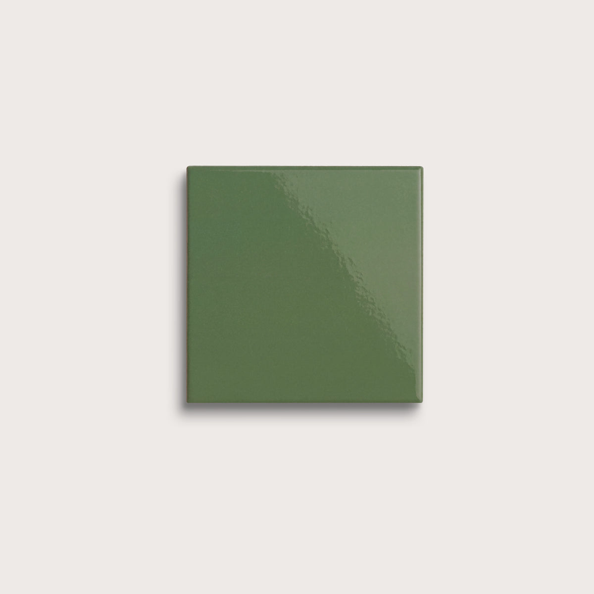Kale ceramic tile, 4 by 4 inches, gloss finish