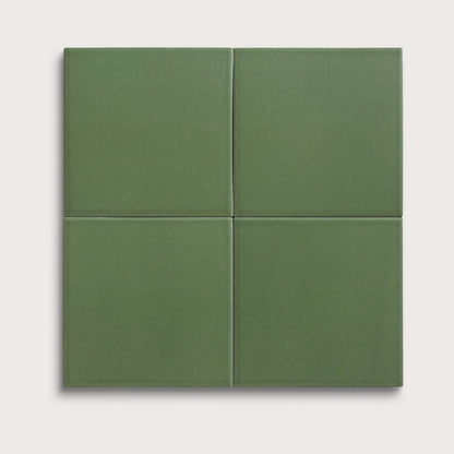 Kale ceramic tile, 6 by 6 inches, matte finish