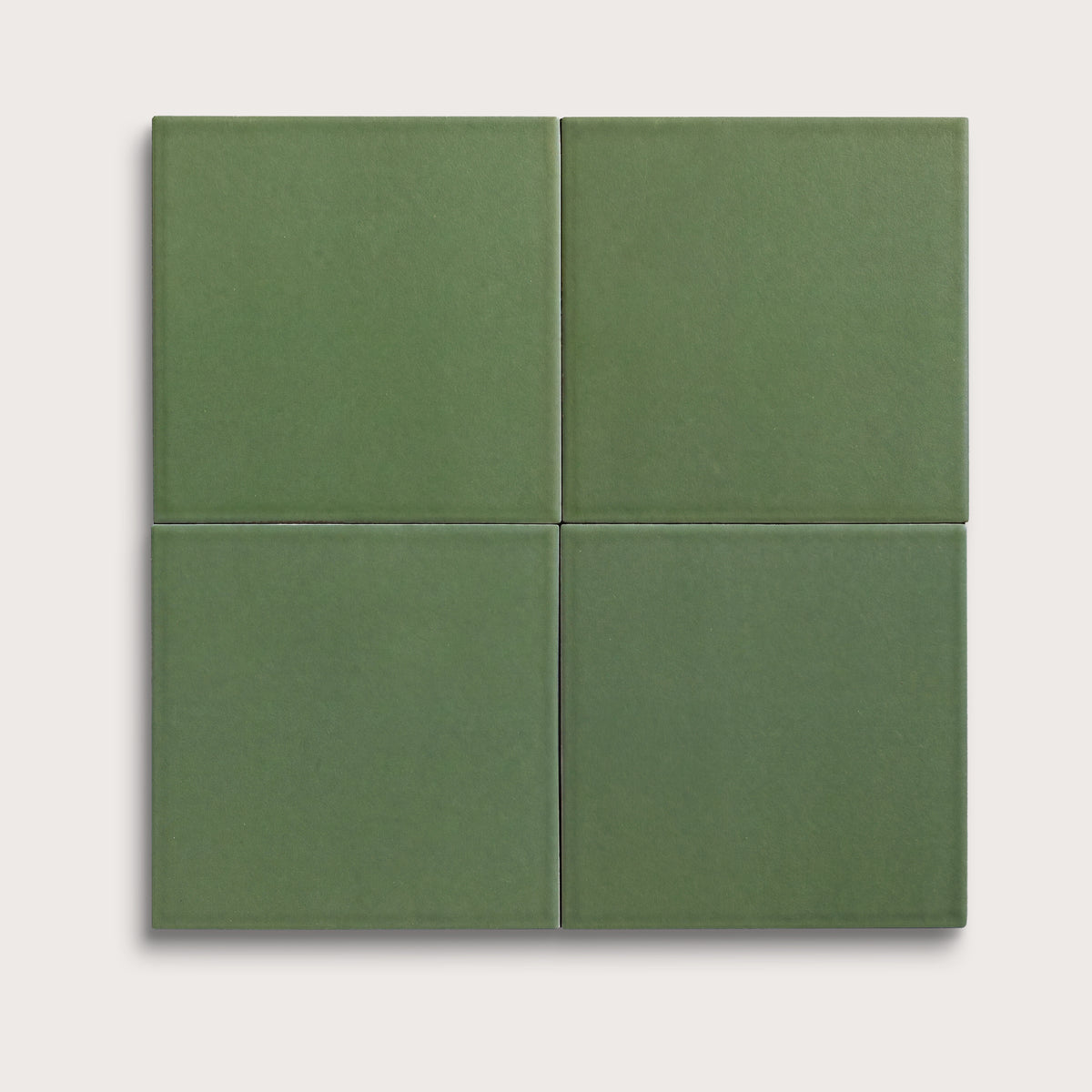 Kale ceramic tile, 8 by 8 inches, matte finish