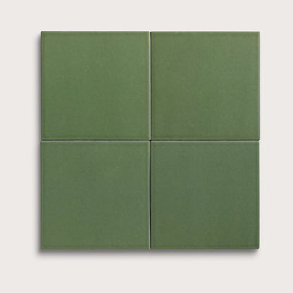 Kale ceramic tile, 8 by 8 inches, matte finish