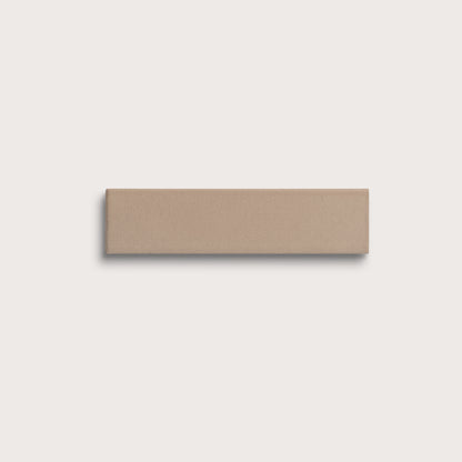 Khaki ceramic tile, 2 by 8 inches, matte finish