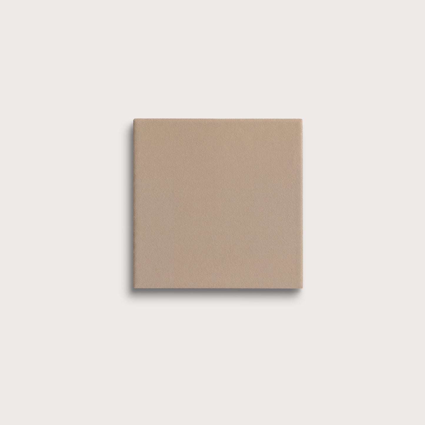 Khaki ceramic tile, 4 by 4 inches, matte finish