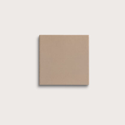 Khaki ceramic tile, 4 by 4 inches, matte finish